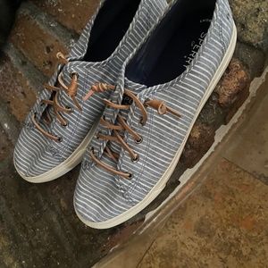 Sperry striped shoes women 10